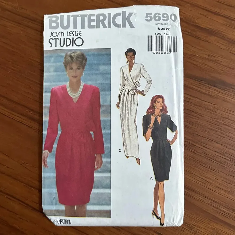 UNCUT Butterick Pattern 5690 Dress Size 18-22